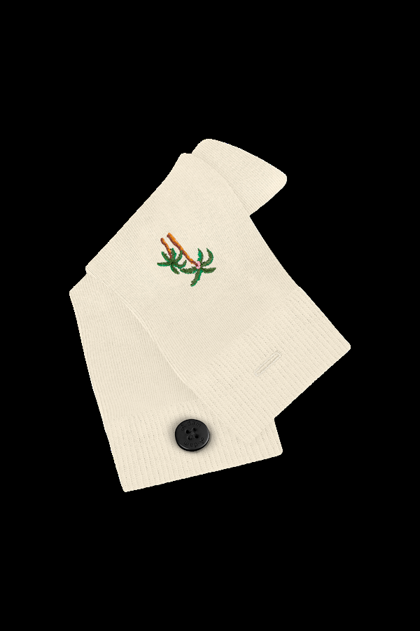 A Dam Underwear Ecru Palm Trees