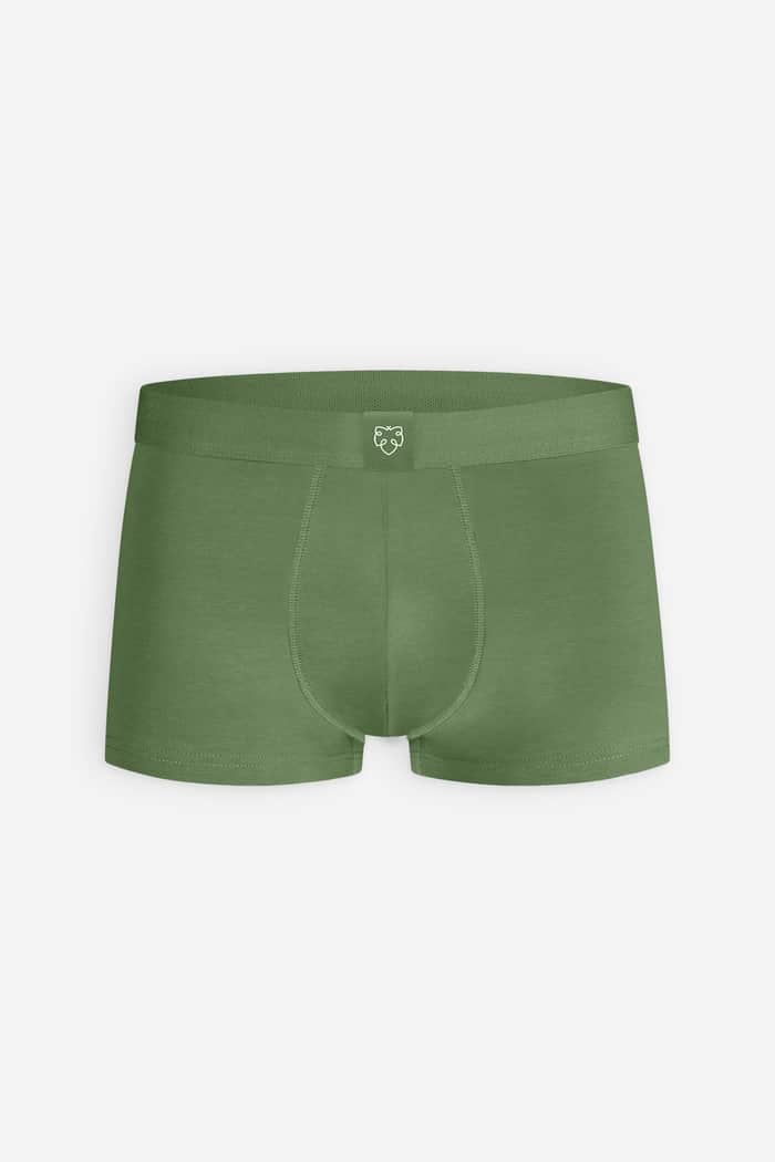 a dam underwear Solid Green Trunk