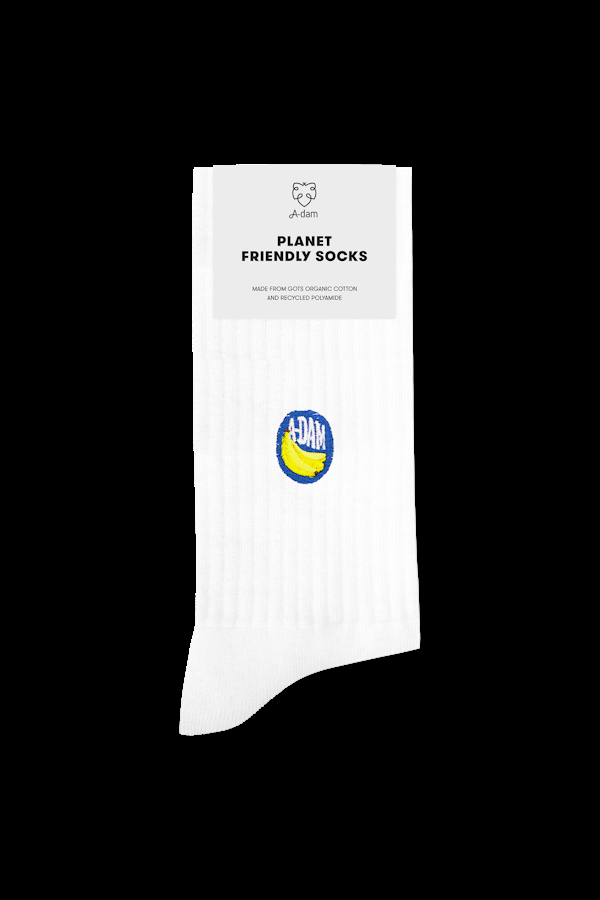 A Dam Underwear White Banana Sticker