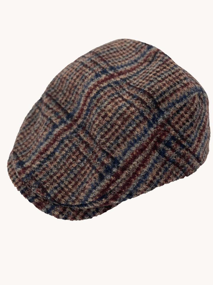A Fish Named Fred Flat Cap Wool Check