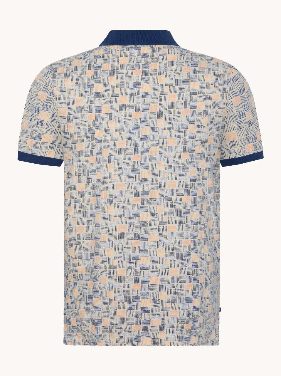 A Fish Named Fred Polo Watercolor Stripes