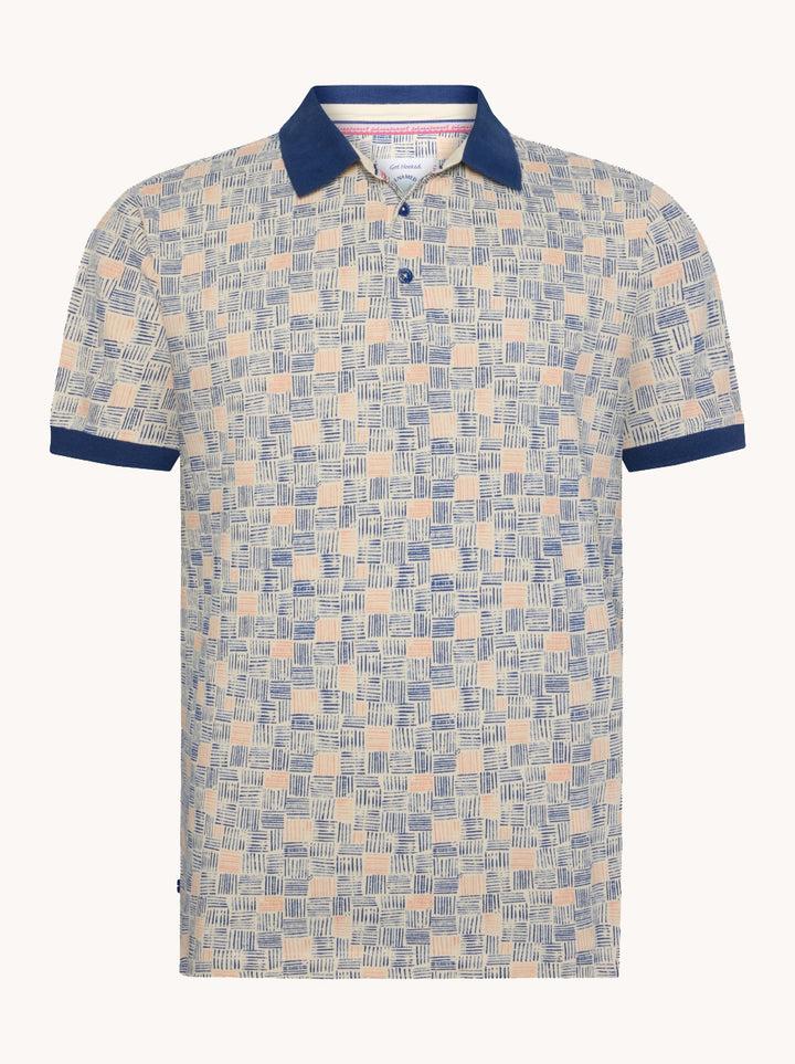 a fish named fred Polo watercolor stripes