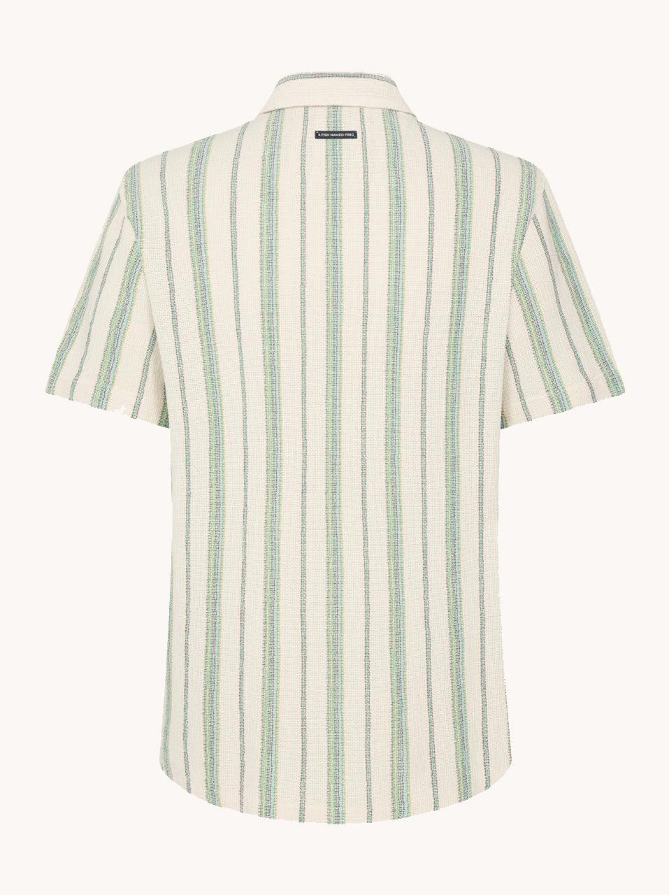 A Fish Named Fred Shirt SS Knit Colorful Stripe