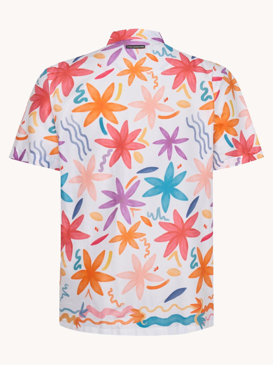 A Fish Named Fred Shirt SS Watercolor Flower