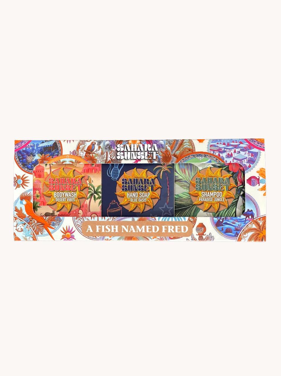 a fish named fred Soap 3 pack Sahara sunset