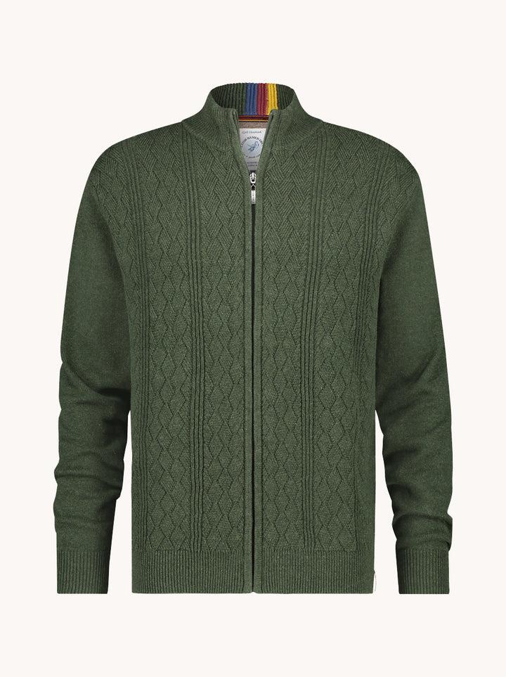 a fish named fred Structure cardigan