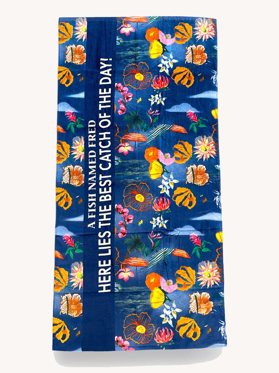 a fish named fred Towel tropical