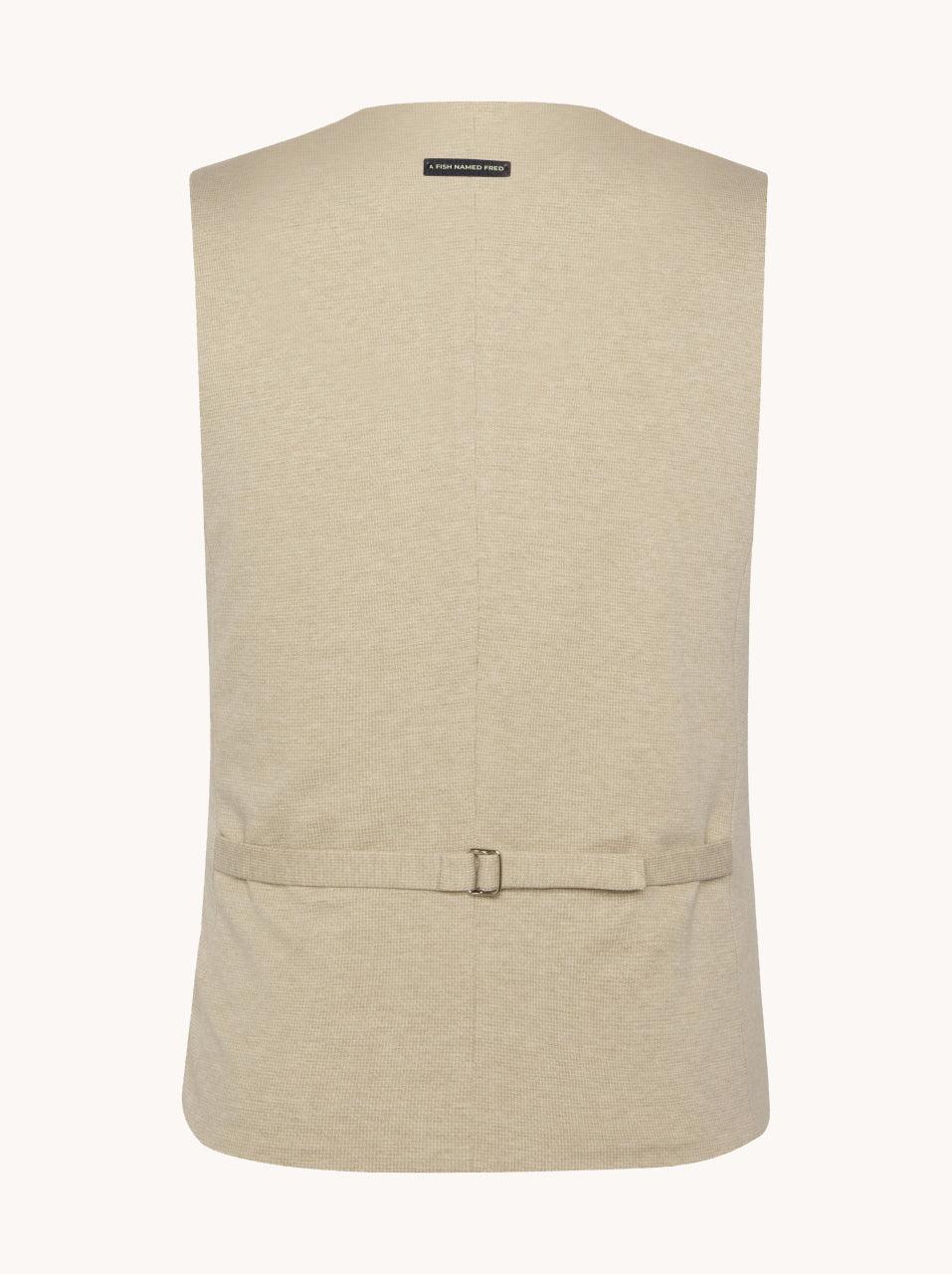 A Fish Named Fred Waistcoat Melange Pique