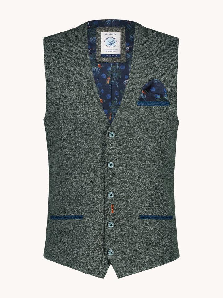 a fish named fred Waistcoat woven melange