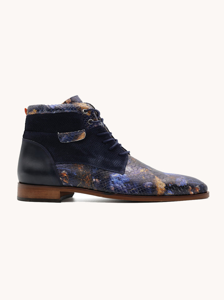 a fish named fred MELIK X FRED leather boots leaves