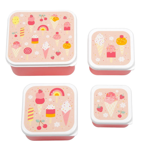 a little lovely company Lunch & snack box set: Ijsjes