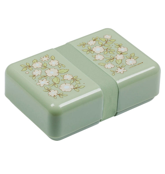 A Little Lovely Company Lunch Box: Bloesems - Saliegroen