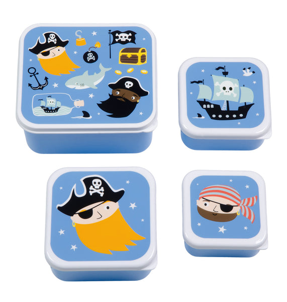 a little lovely company Lunch & snack box set: Piraten
