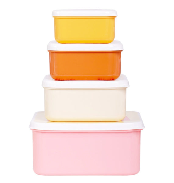 A Little Lovely Company Lunch & Snack Box Set: Regenbogen