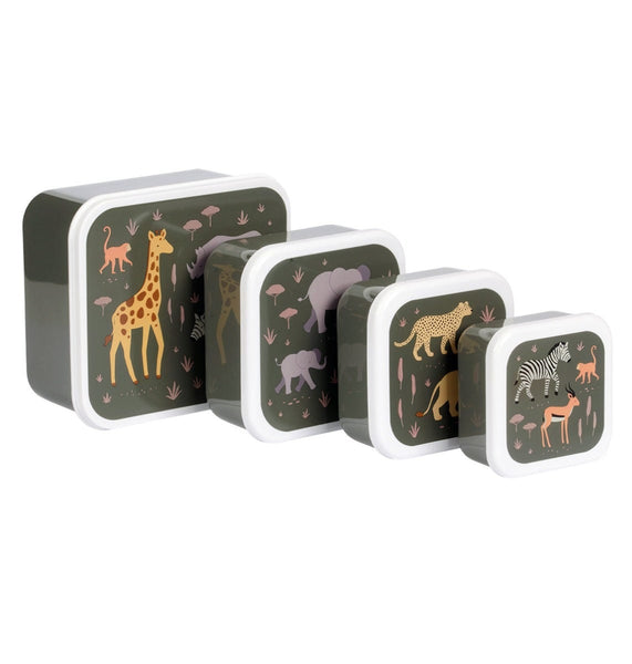 A Little Lovely Company Lunch & Snack Box Set: Savanne