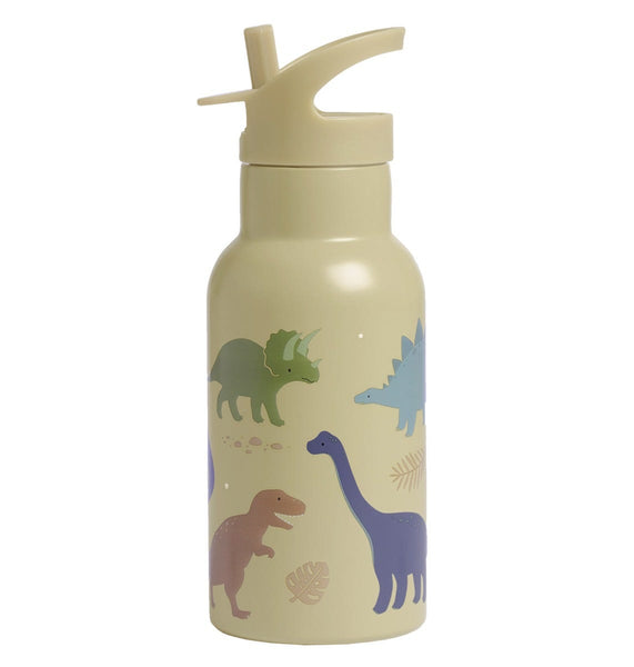 a little lovely company RVS drinkfles: Dinosaurussen