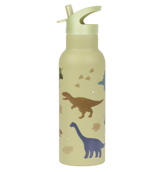 a little lovely company XL RVS drinkfles: Dinosaurussen