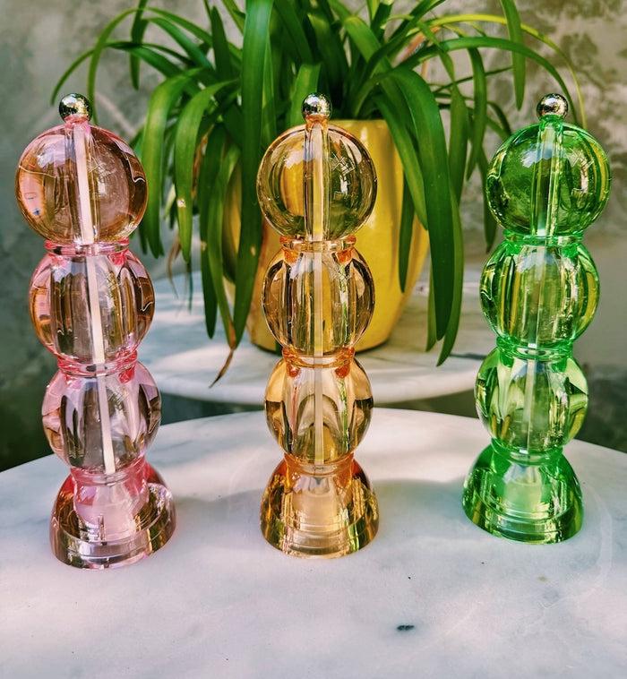 Anna Nina Addison Ross Ice Amber Salt/Pepper Mill Grinder