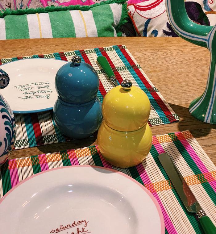 Anna Nina Addison Ross Small Chambray Salt/Pepper Mill Grinder