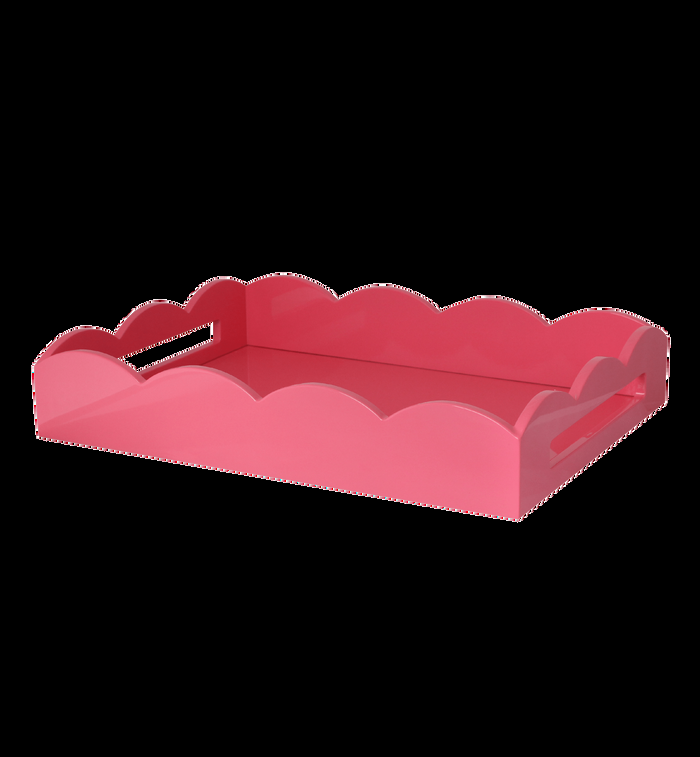 anna nina Addison Ross Pink Scallop Tray Medium