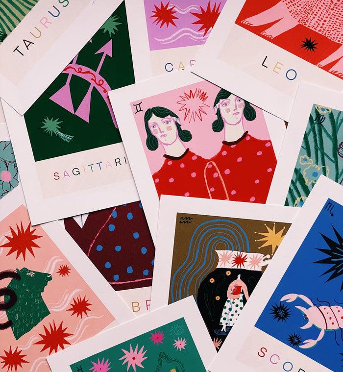 Anna Nina Amyisla Zodiac Poster Aquarius