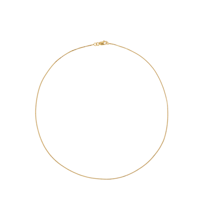 Anna Nina Anchor Plain Necklace 14K Yellow Gold