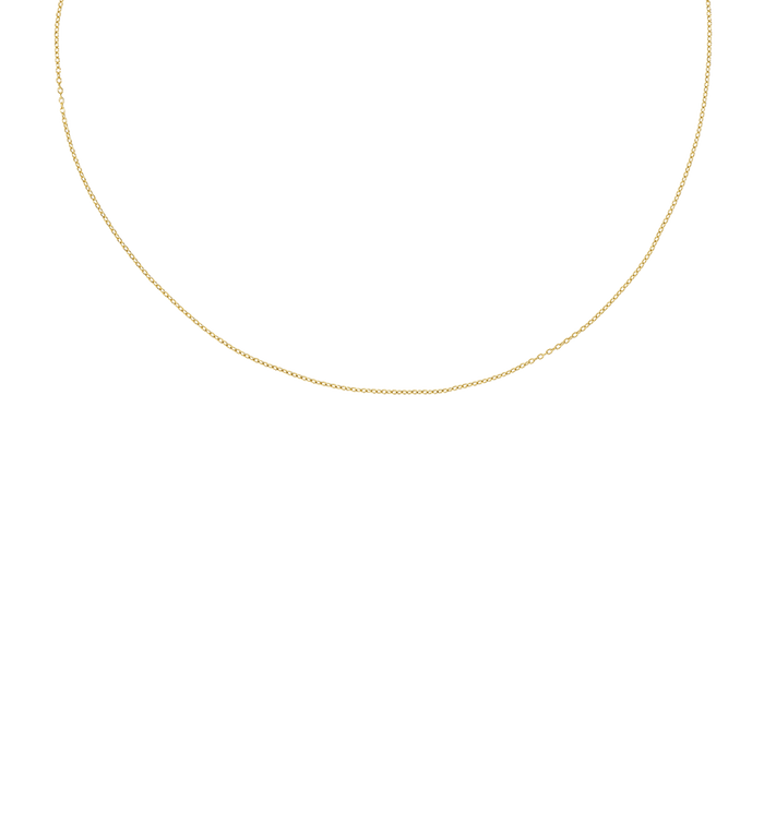 anna nina Anchor Plain Necklace 14K Yellow Gold