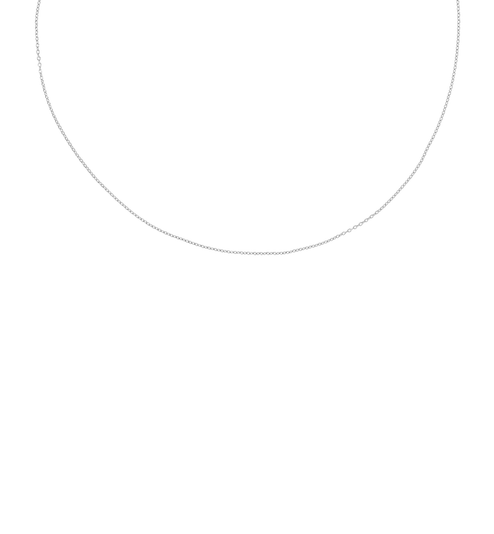 Anna Nina Anchor Plain Necklace Silver