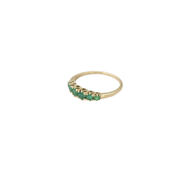 anna nina Anna Ring Emerald 14K Yellow Gold