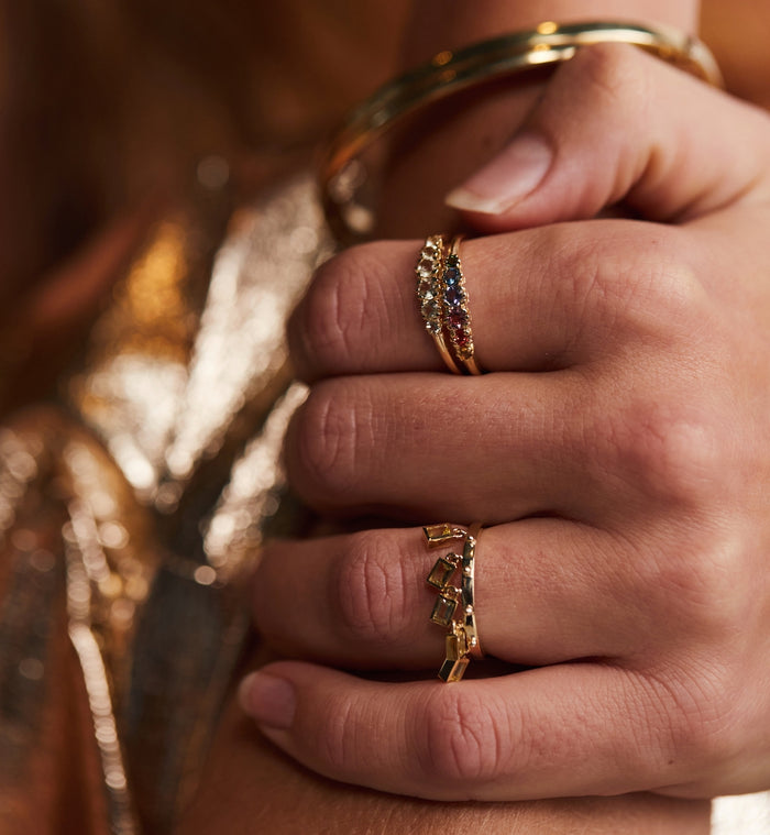 Anna Nina Anna Ring Lemon Quartz 14K Yellow Gold