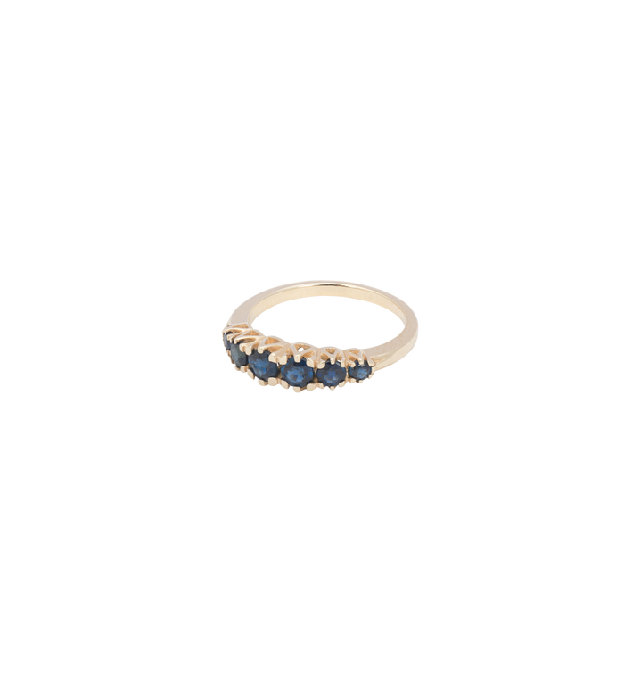 anna nina Anna Ring Sapphire 14K Yellow Gold