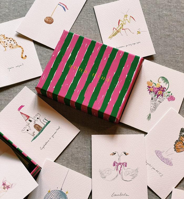 Anna Nina Anna + Nina Assorted Greeting Cards Set Of 12