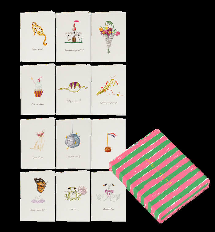 anna nina Anna + Nina Assorted Greeting Cards Set of 12