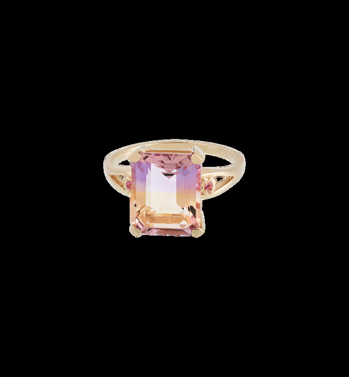 anna nina Aurora Hue Ring 14K Yellow Gold