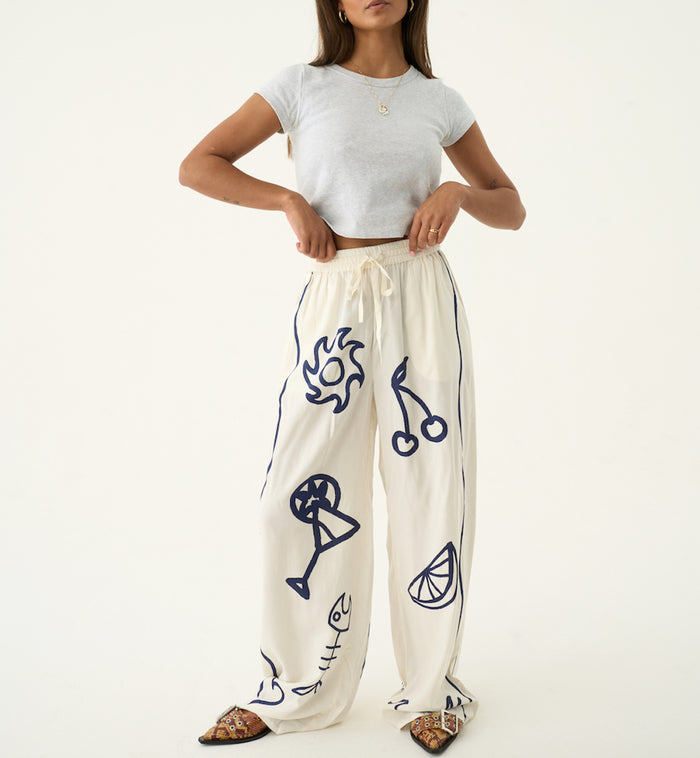 Anna Nina Bay Pants Multicolour