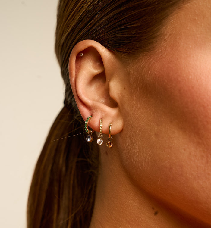 Anna Nina Birthstone Earring Charm 14K February