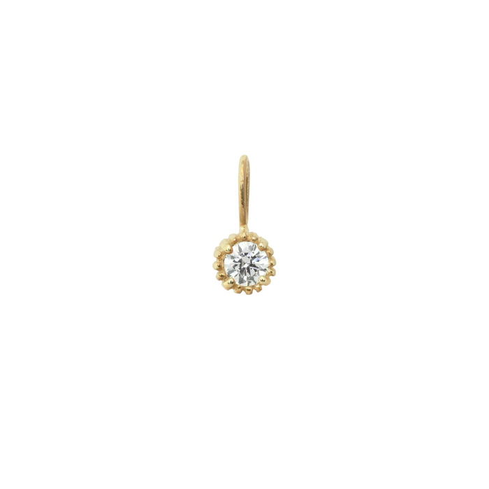 Anna Nina Birthstone Necklace Charm 14K February