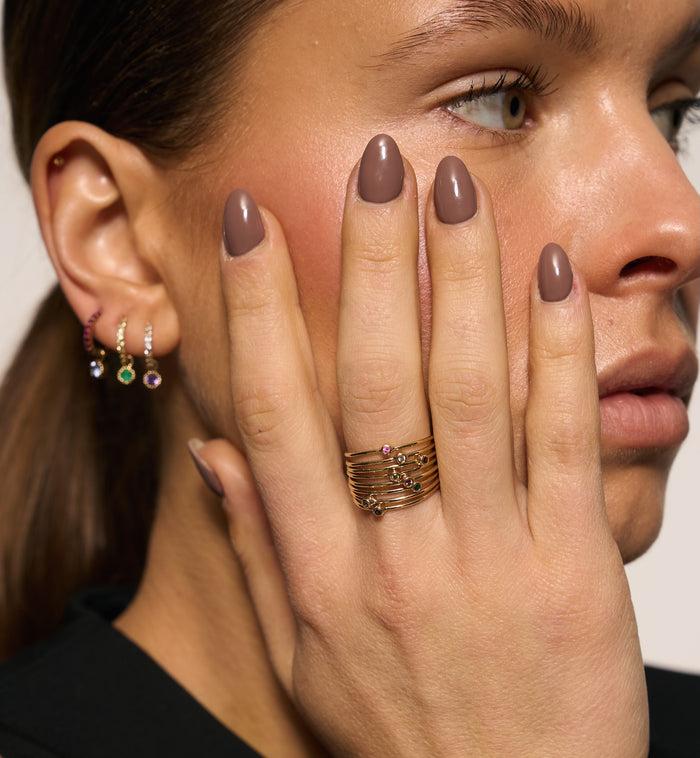 Anna Nina Birthstone Ring 14K February