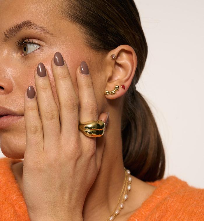 Anna Nina Bisou Ring Gold Plated