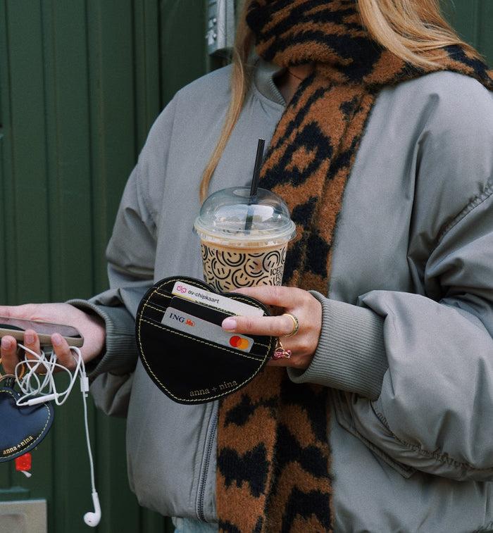 Anna Nina Black Sweetheart Card Holder