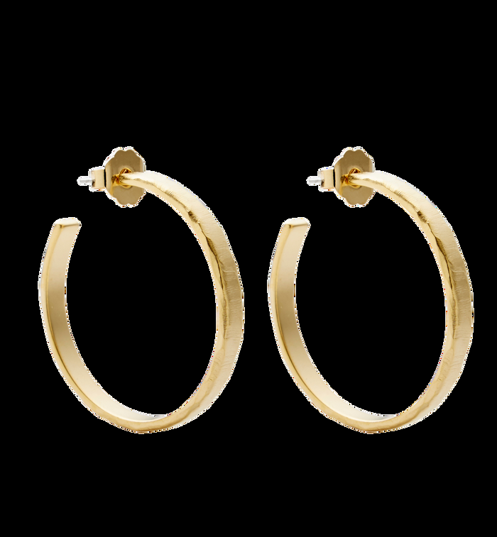 anna nina Brinker + Eliza Hammered Hoops Set