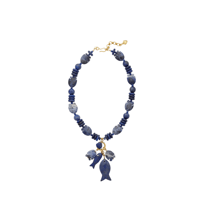 Anna Nina Brinker + Eliza Navy Necklace