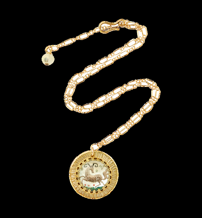 Anna Nina Brinker + Eliza Zodiac Necklace Aquarius