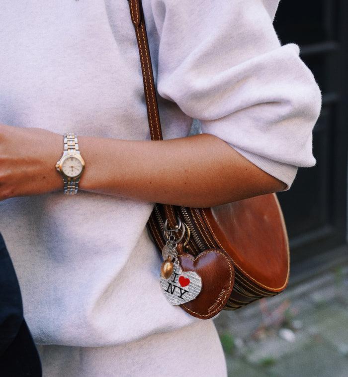 Anna Nina Brown Sweetheart Keychain