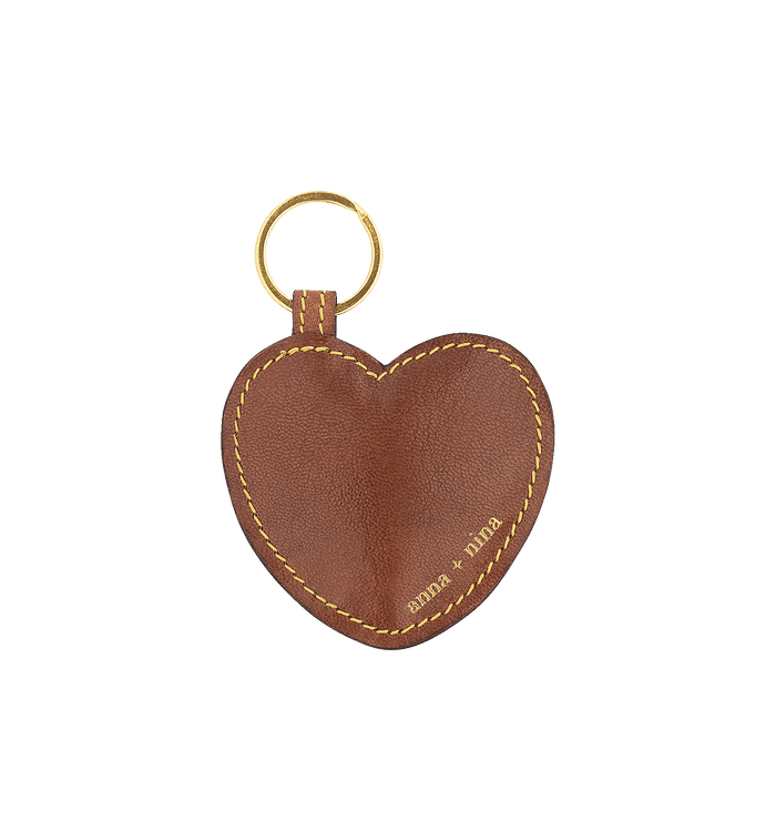 anna nina Brown Sweetheart Keychain