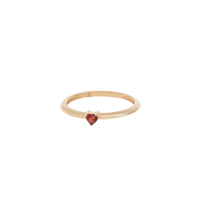 anna nina Burning Heart Ring 14K Yellow Gold
