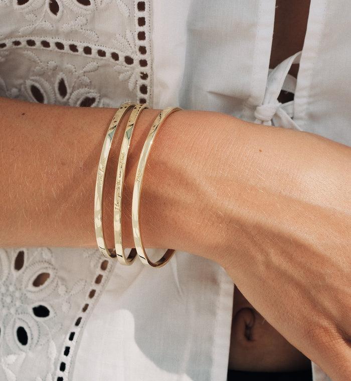 Anna Nina C'est La Vie Bangle Gold Plated