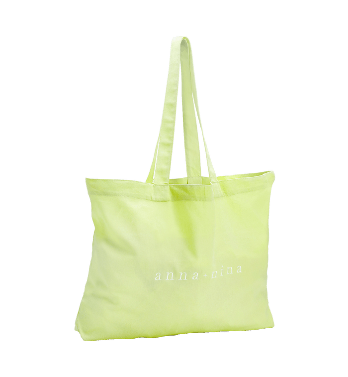 anna nina Canvas A+N Green Tote Bag