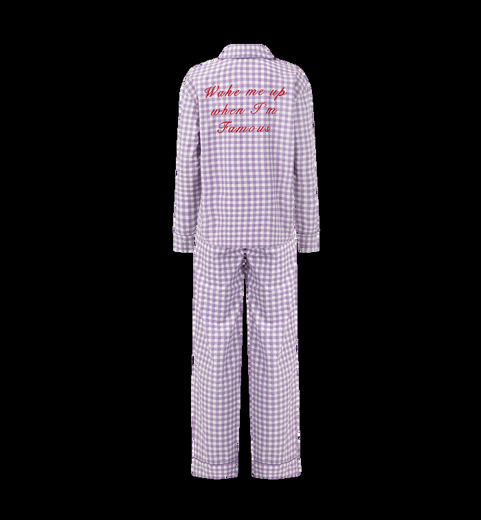 Anna Nina Chill Pill Gingham Pyjama Purple