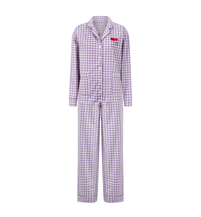 Anna Nina Chill Pill Gingham Pyjama Purple